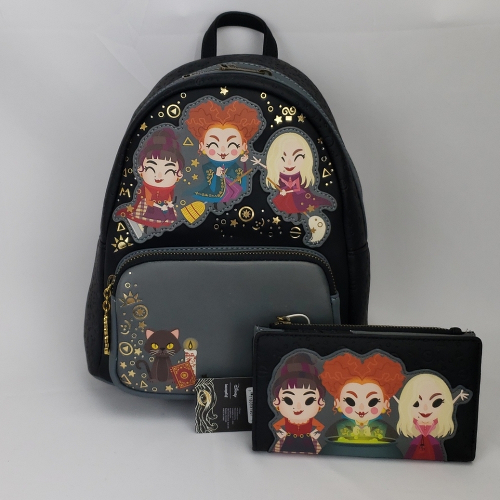Loungefly Disney Hocus Pocus Chibi Backpack Wallet